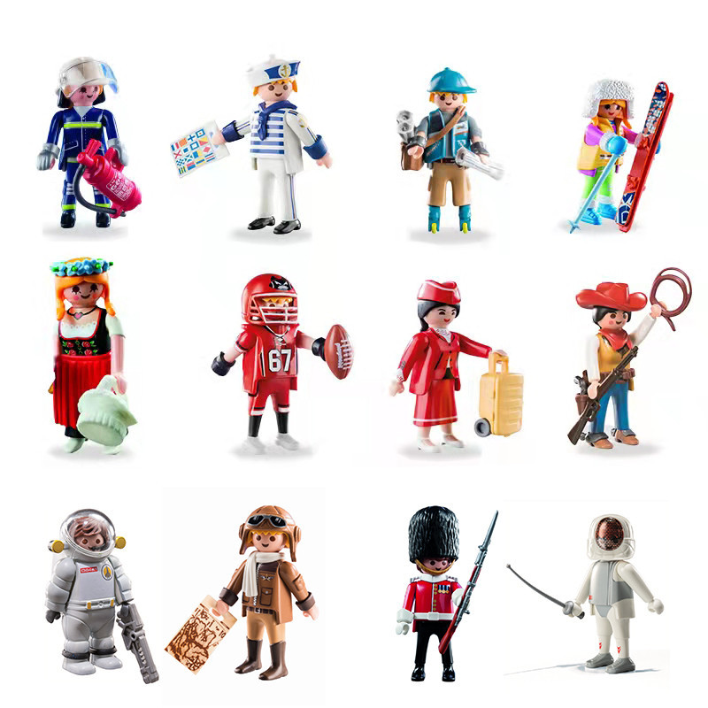 ตุ๊กตาฟิกเกอร์ อนิเมะ Playmobil Mobi World Florist Queen Pilot ของเล่นสําหรับเด็ก