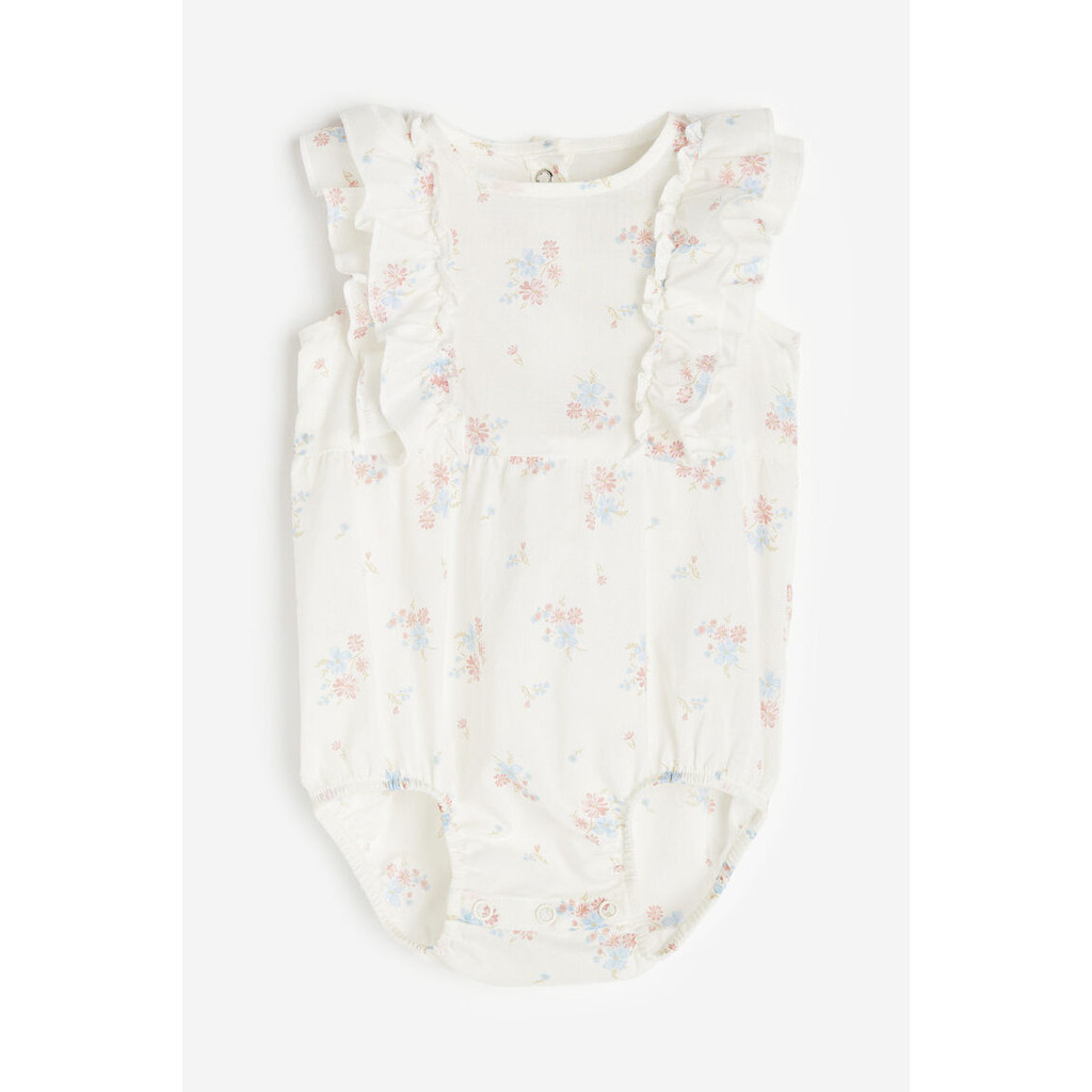 HM  Girl Flounce-trimmed romper suit 1134512_1