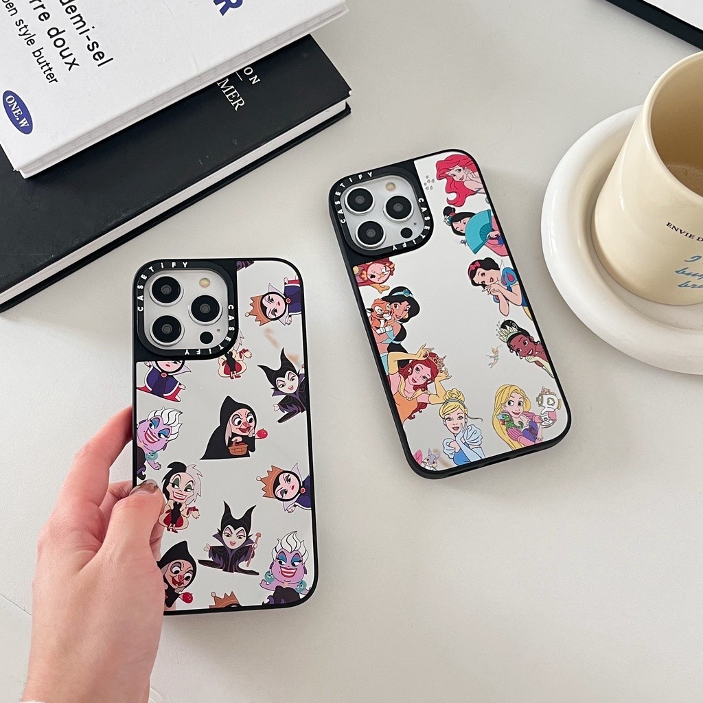 Casetify disney princess แม่มดซิลิโคนนุ่มสําหรับ IPhone 13 14 15 16 17 Pro Max 13 Mini 14 15 16 Plus