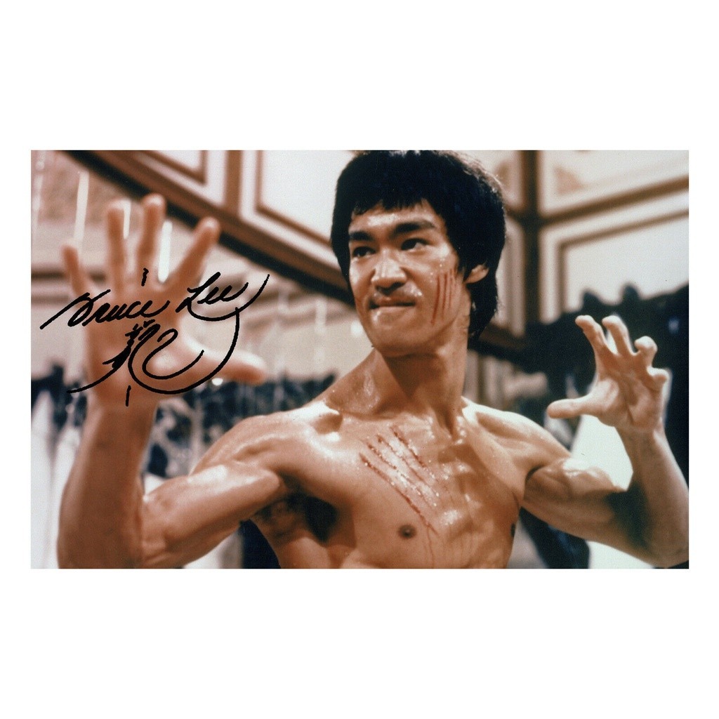 โปสเตอร์ผ้าไหม พิมพ์ลาย Bruce Lee สําหรับตกแต่งผนังบ้าน