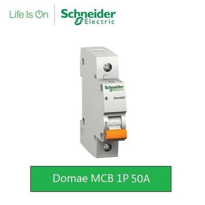 MCB Schneider Domae 1 เฟส / 1P 50A / 50 A