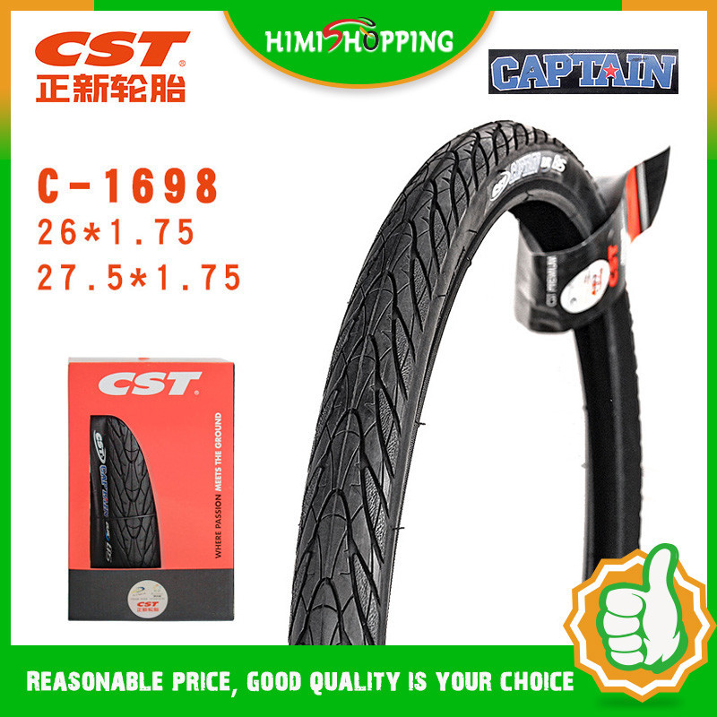ยางล้อรถจักรยานเสือภูเขา CST 16 26 27.5 26*1.50 1.75 16x1-3/8 34-349 น้ําหนักเบา สีดํา 1 ชิ้น