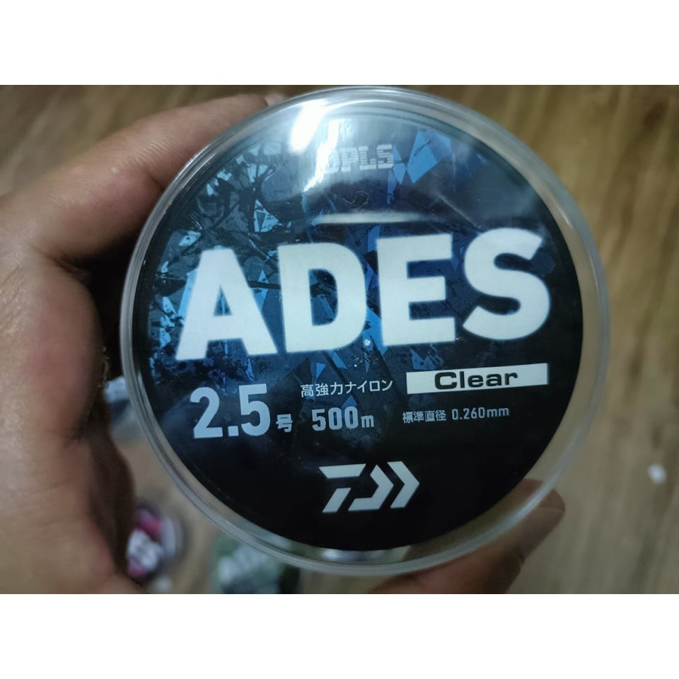 เอ็นตกเบ็ด เอ็นตกปลา สายDaiwa ADES  500m MADE IN JAPAN เหนียวนุ่ม