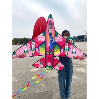 📌พร้อมส่ง🪁ว่าว ว่าวเครื่องบิน พิมพ์ลาย ตัวใหญ่ ขนาด 165 cm สีสดใส ว่าวเครื่องบินสุดเท่