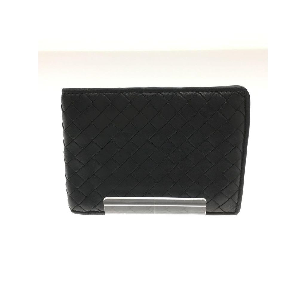 Bottega Veneta(โบเตก้า เวเนต้า) Bi-fold Wallet Leather Mens Black Direct from Japan Secondhand