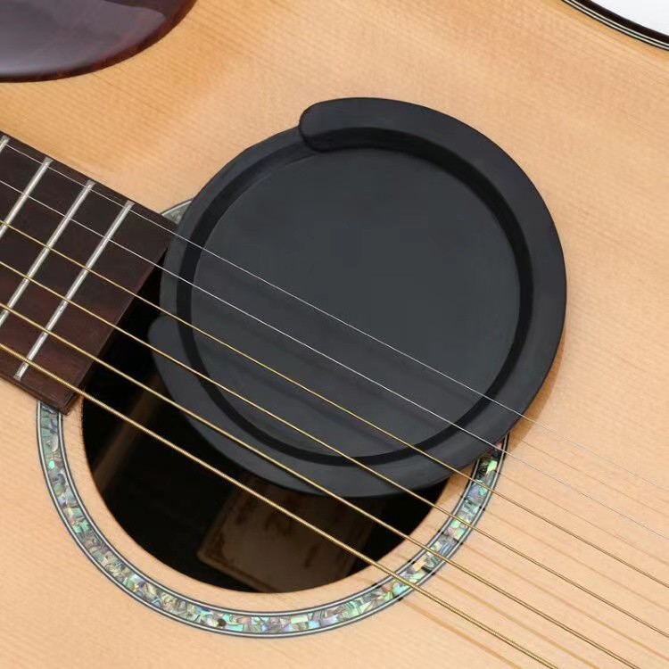 กีต้าร์โปร่งเสียงฝาครอบกีตาร์ Mute Sound hole Cover 8.5 ซม.สําหรับ 38/39 นิ้วและ 10 ซม.สําหรับ 40/41 นิ้วกีตาร์  Guitar Sound Hole Cover Buster