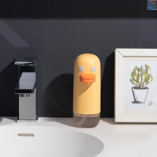 ส่งไวมาก เครื่องจ่ายสบู่โฟมอัตโนมัติ เป็ดเหลือง น่ารัก ชาร์จได้ 350ml duck soap automatic dispenser