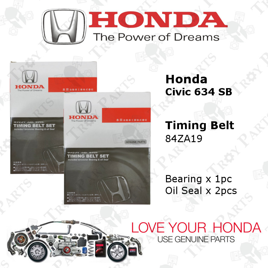 ชุดสายพานไทม์มิ่งฮอนด้า 100K 14400-634-004 สําหรับ Honda Civic 634 SB ( 84ZA19 )