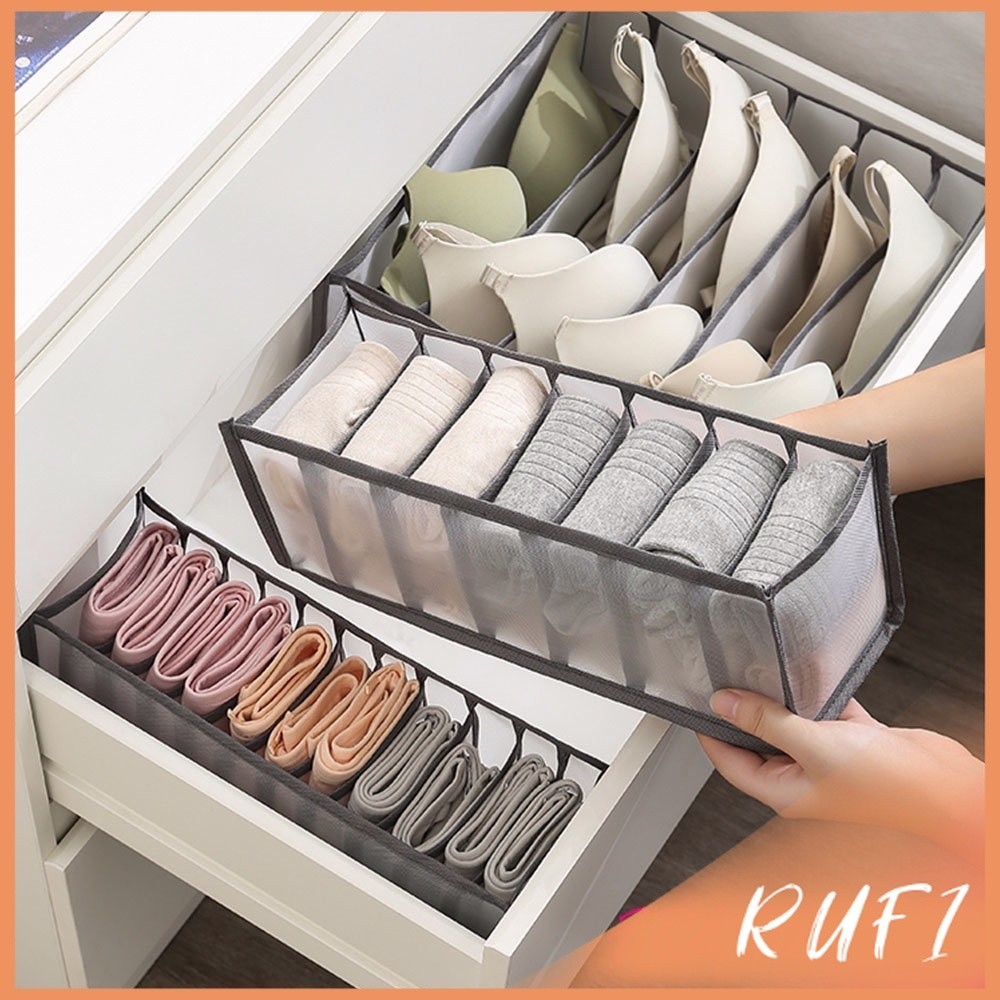 RUFI ที่เก็บชุดชั้นใน​กางเกงใน​ ที่เก็บชุดชั้นใน  ช่องจัดระเบียบของเอนกประสงค์ Underwear stor ราคา ถูกที่สุด ดีลบีเคเค แกลเลอรีภาพที่ 3