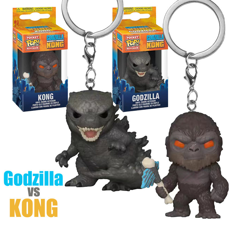 พวงกุญแจฟิกเกอร์ Funko Pop Godzilla Vs Kong Godzilla King Kong Godzilla X Kong The New Emprire ของเล่นสําหรับเด็ก