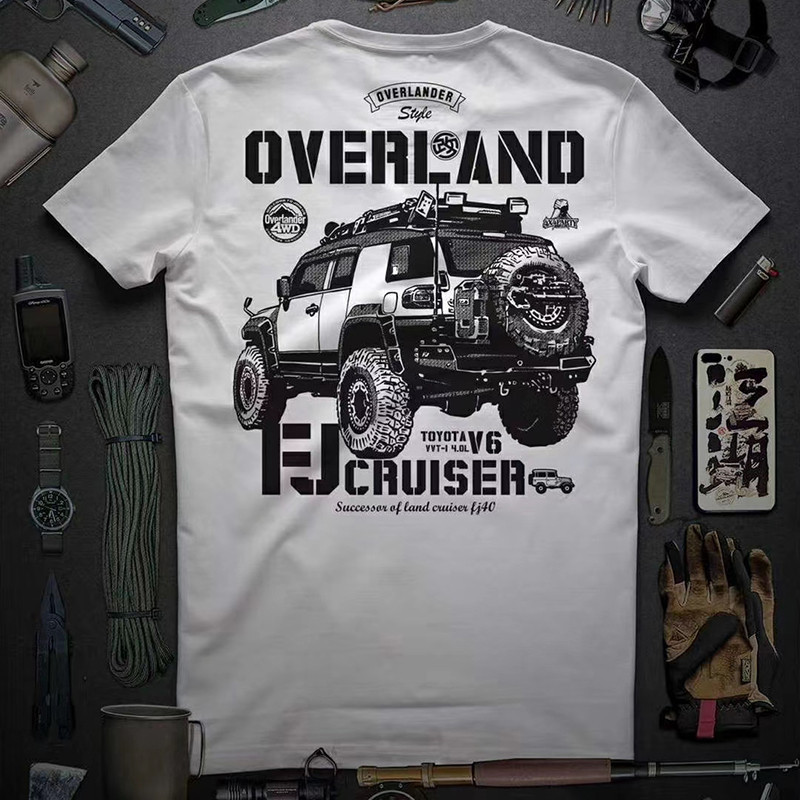 ((ผ้าฝ้ายแท้ พร้อมส่ง) เสื้อยืดคอกลม พิมพ์ลาย Toyota Land Patrol Cool Luze FJ Youth สไตล์ใหม่ สําหรับผู้ชาย ราคา ถูกที่สุด ดีลบีเคเค รูปภาพหลัก