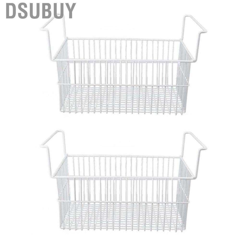 Dsubuy Chest Freezer Storage Bin  Basket Large Capacity PE Coating with Handle for Kitchen