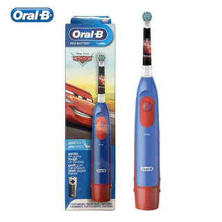 Oral B แปรงสีฟันไฟฟ้า ขนแปรงนุ่มพิเศษ ตั้งเวลาได้ 2 นาที กันน้ํา พร้อมแปรง แบบเปลี่ยน สําหรับเด็ก