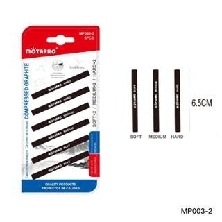 แท่งกราไฟท์ เกรยอง แพ็ค 6 ชิ้น MP003-2 (เอส 24)