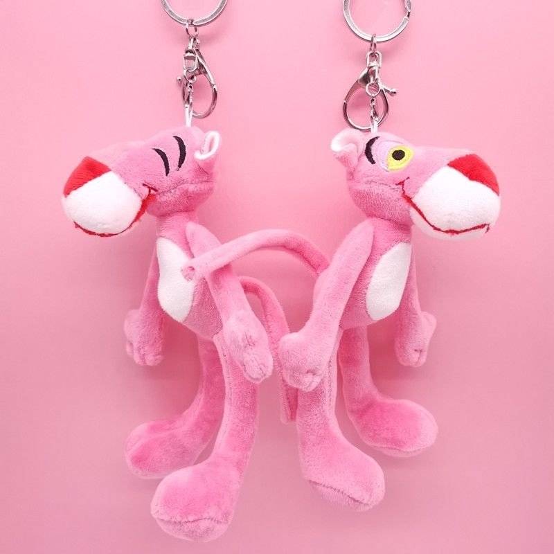 จี้ตุ๊กตาการ์ตูน Pink Panther สไตล์เกาหลี สร้างสรรค์ สําหรับตกแต่งกระเป๋านักเรียน#24312