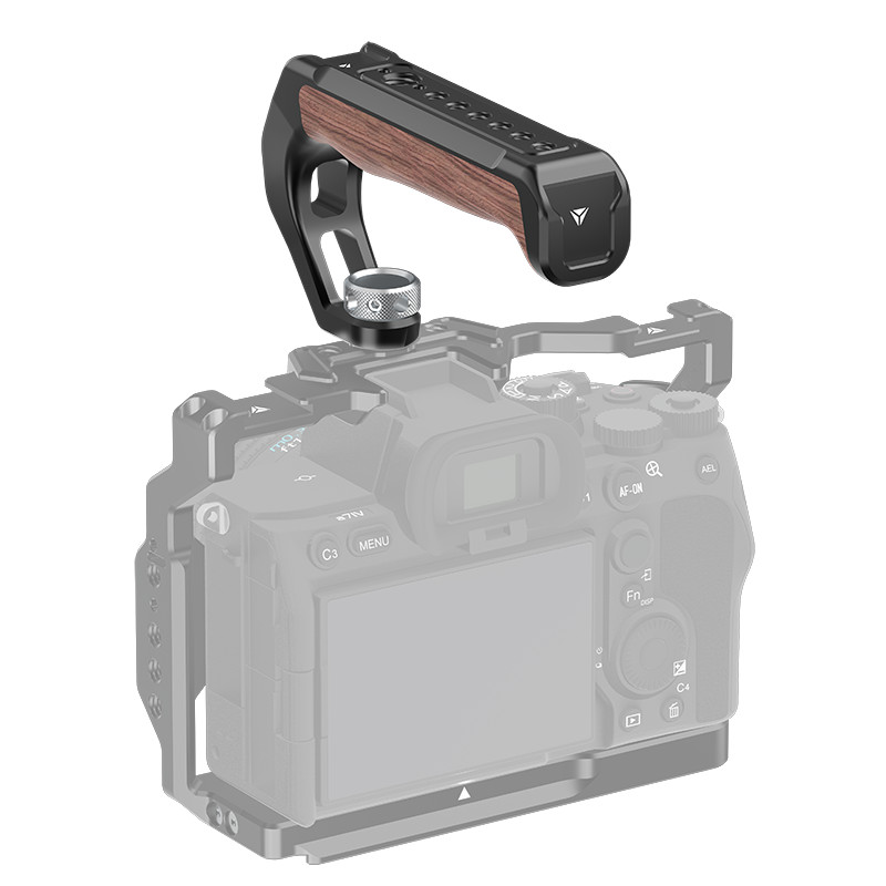 Feichao อลูมิเนียมอัลลอยด์สากล 1/4 Arri ตําแหน่งสกรูไม้สําหรับ Smog/หัวเหล็ก 3/8 กล้องกรงยก Handle