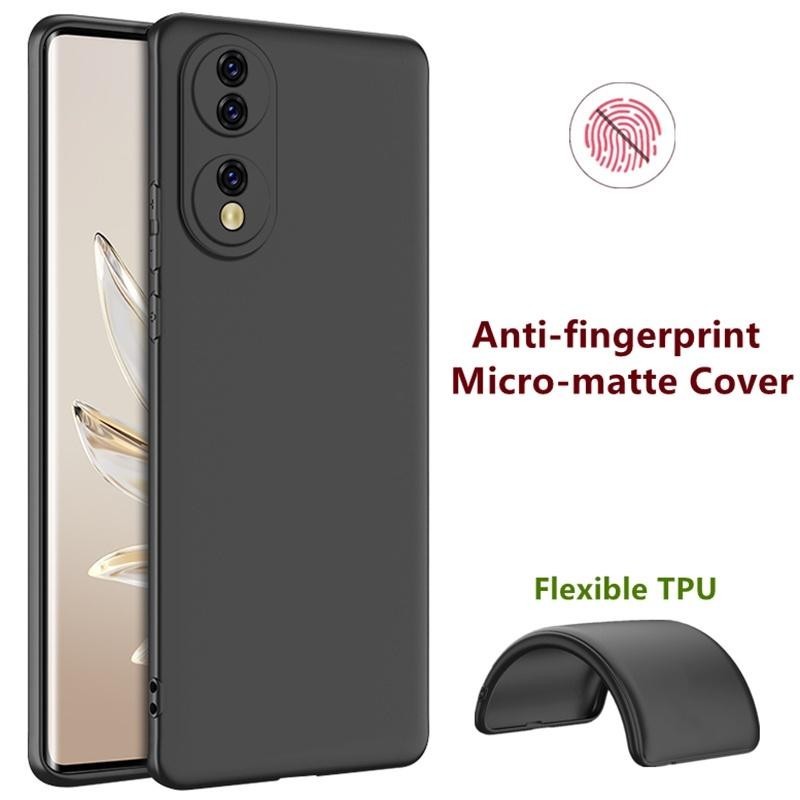 สําหรับ Honor X7b CLK-LX1 LX2 LX3 กรณี Matte สีดําโปร่งใสซิลิโคนนุ่มใสกันกระแทกกรณี