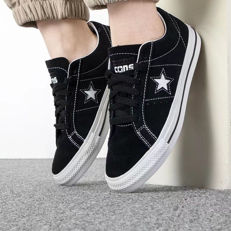 ♞Converse One Star PRO OX - Black ของแท้ 100% แฟชั่น รองเท้า สำหรับขาย