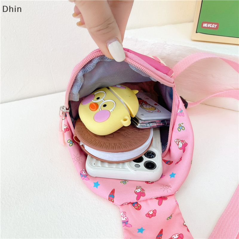 [Dhin] การ์ตูน Sanrio กระเป๋าสะพายข้าง Cinnamoroll กระเป๋าถือ เด็ก เดินทาง กระเป๋าคาดอก Kuromi สะพายไหล่ Messenger Hello Kitty Things ของขวัญของเล่น COD