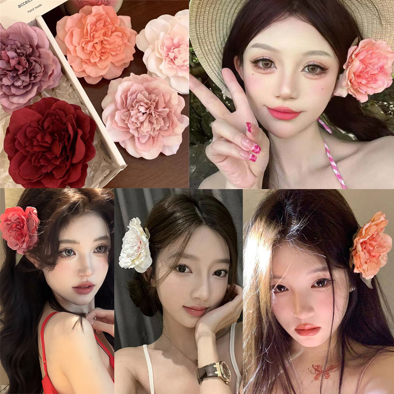 กิ๊บติดผม รูปดอกโบตั๋นน่ารัก สไตล์ฝรั่งเศส สําหรับเด็กผู้หญิง