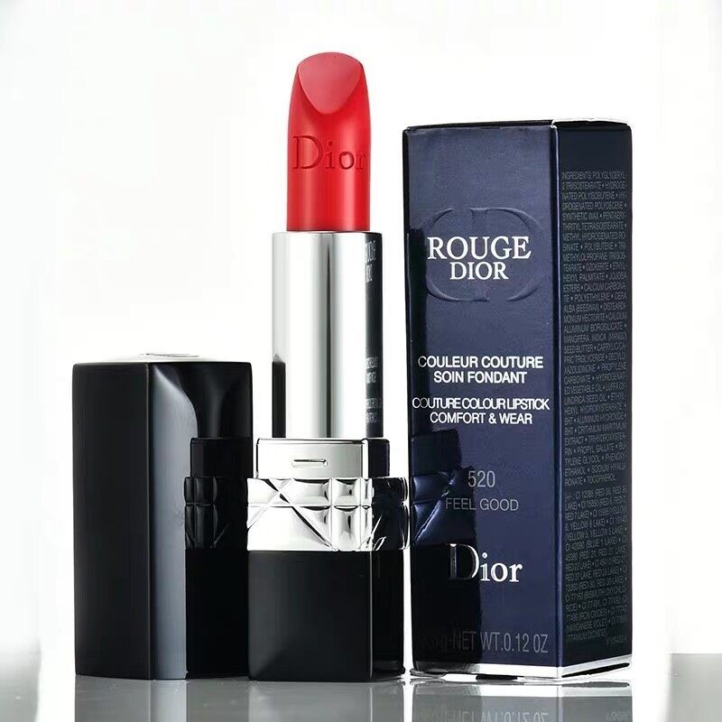 ♞,♘,♙ลิปสติก Diro, 999 Matte Lipstick ลิปสติกหญิงแท้สีแดง, รุ่นคลาสสิก Dior #999#888 3.5 g สีแดงรุ่