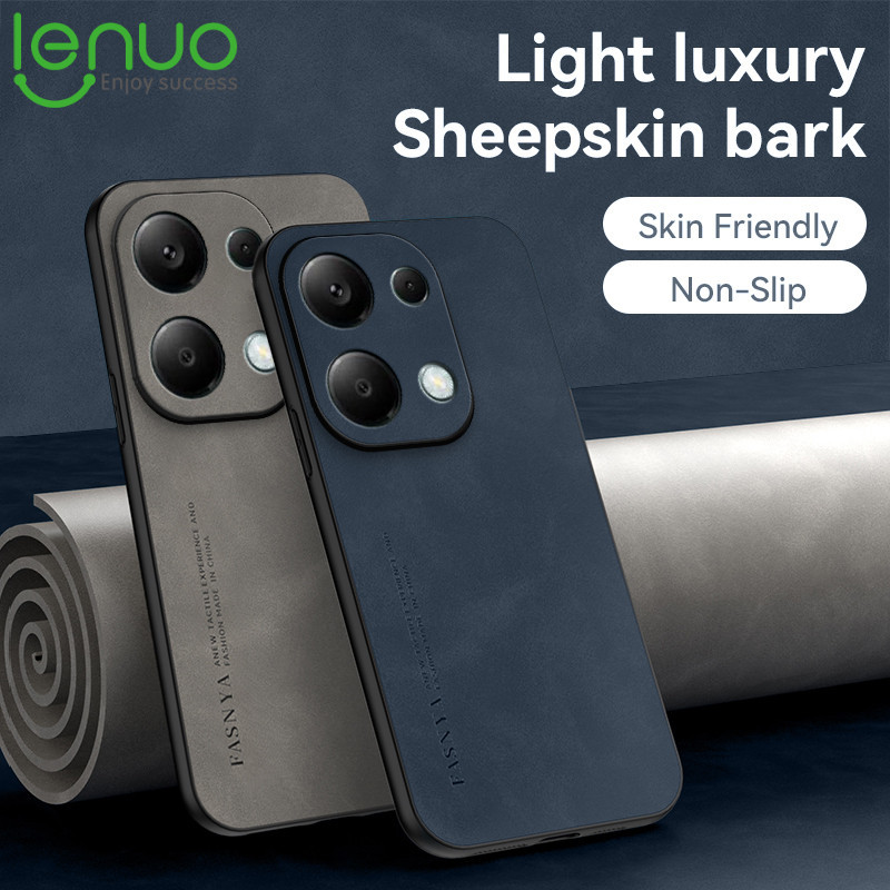 Lenuo หรูหราหนังเคสโทรศัพท์สําหรับ Redmi หมายเหตุ 13 Pro Plus Poco F6 X6 M6 Pro 5G 4G ปลอกแฟชั่นคู่รุ่นกันกระแทกป้องกันปกหลัง
