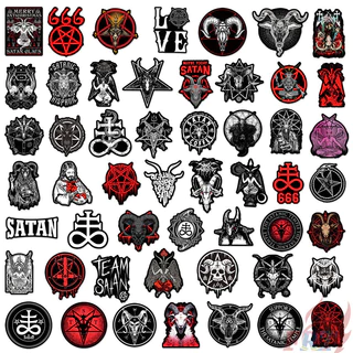 ❉ Satan Series 01 Classical Black Stickers ❉ 50Pcs/Set DIY Fashion Waterproof Doodle Decals Stickers