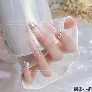 โลหะผสม กุทัณฑ์ แต่งเล็บเครื่องประดับ 10 ชิ้น ร้อนขายทองเงินผูกโบว์ขนาดเล็กทุกการแข่งขันคริสต์มาสเล็บเพชรอุป