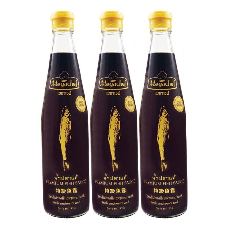 นํ้าปลาแท้ ตรา เมกาเชฟ Megachef ขนาด 700 มล. (แพ็ค 3 ขวด)