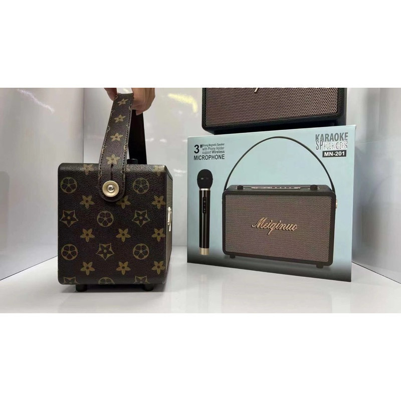 ลำโพง ลำโพงบลูทูธรุ่นMN-201  พกพา  แถมไมค์ลอย 1 ตัว