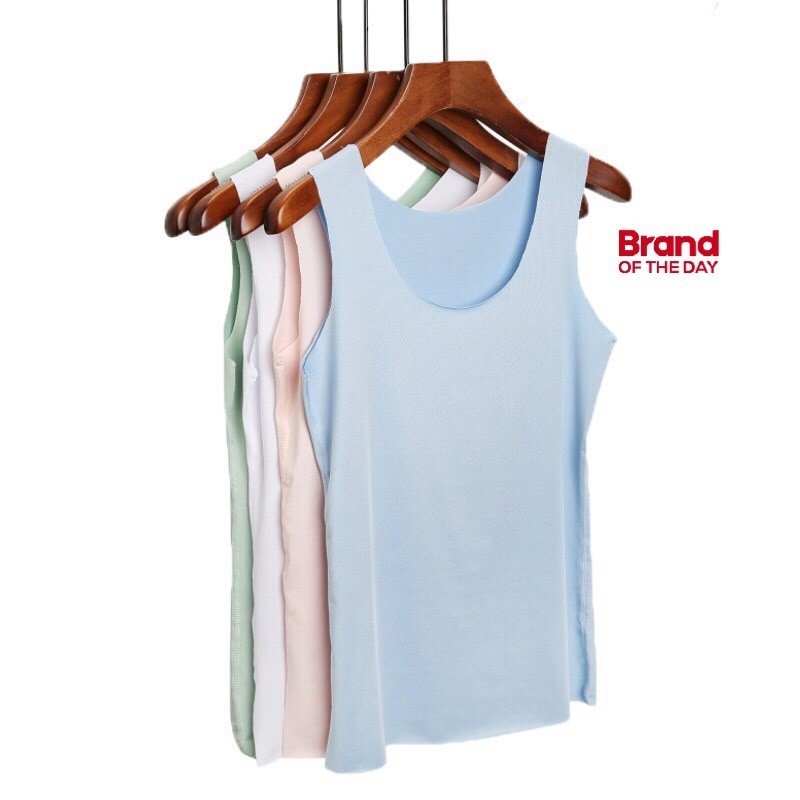 เสื้อระบายอากาศ เสื้อกล้ามผู้หญิง❤️แขนกุด❤️Vest สีพาสเทล ใส่นอน ใส่ซับใน ออกกำลังกาย ผ้าดี ไมโครไฟเบอร์ ใส่สบาย