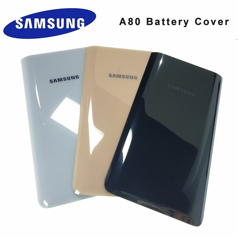 Samsung Galaxy A80 80 ฝาหลังแบตเตอรี่กระจกประตูด้านหลังฝาครอบเปลี่ยนสําหรับ SAMSUNG Galaxy A80 A805 