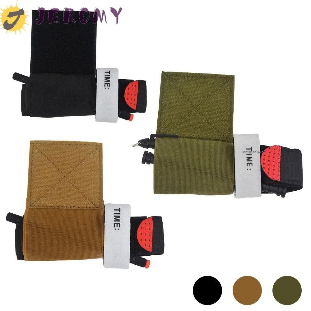 JEROMY Tourniquets Pouch, Chest Rig Elastic Tourniquet Holder, Secure Storage Holder Hook & Loop Plate Carrier Wearable Outdoor Tourniquet Vest Belt