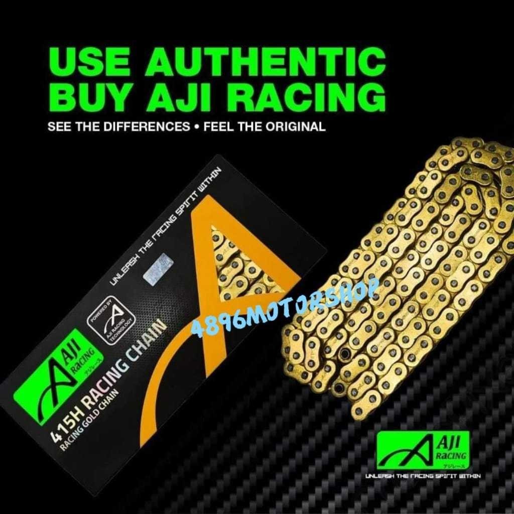 AJI RACING CREWON RANTAI SPOKET มอเตอร์ HEAVY DUTY GOLD SPROCKET CHAIN 415 415H 428 428H 122L 132L 1