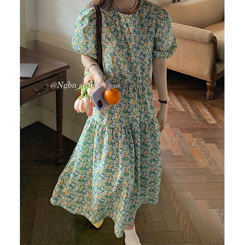 ชุดเดรสกระโปรง แขนยาว ปักลายลูกไม้ ขนาดใหญ่ เหมาะกับฤดูใบไม้ผลิ และฤดูใบไม้ร่วง สําหรับสตรี
