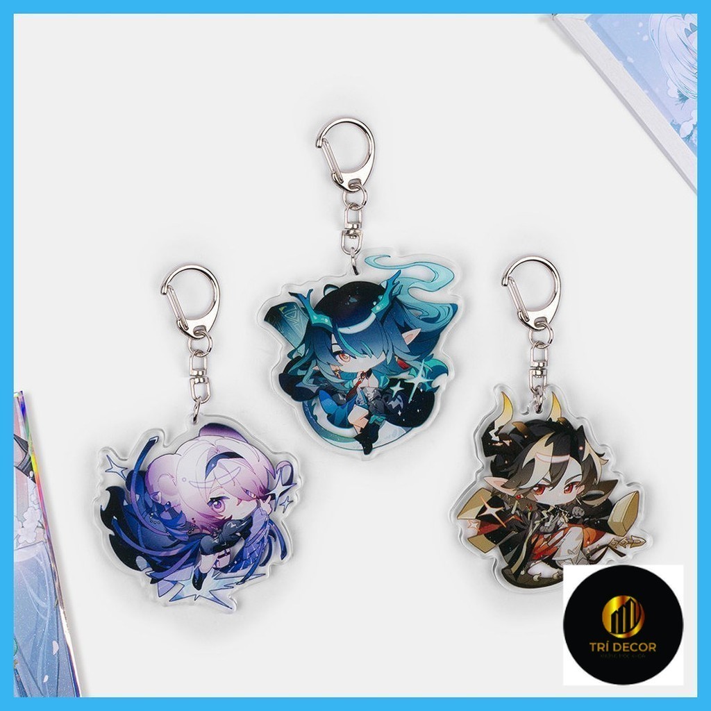 พวงกุญแจอะคริลิค Arknights Gari Claire Morgan Meteor Arknights พวงกุญแจจี้ Interlayer Valle
