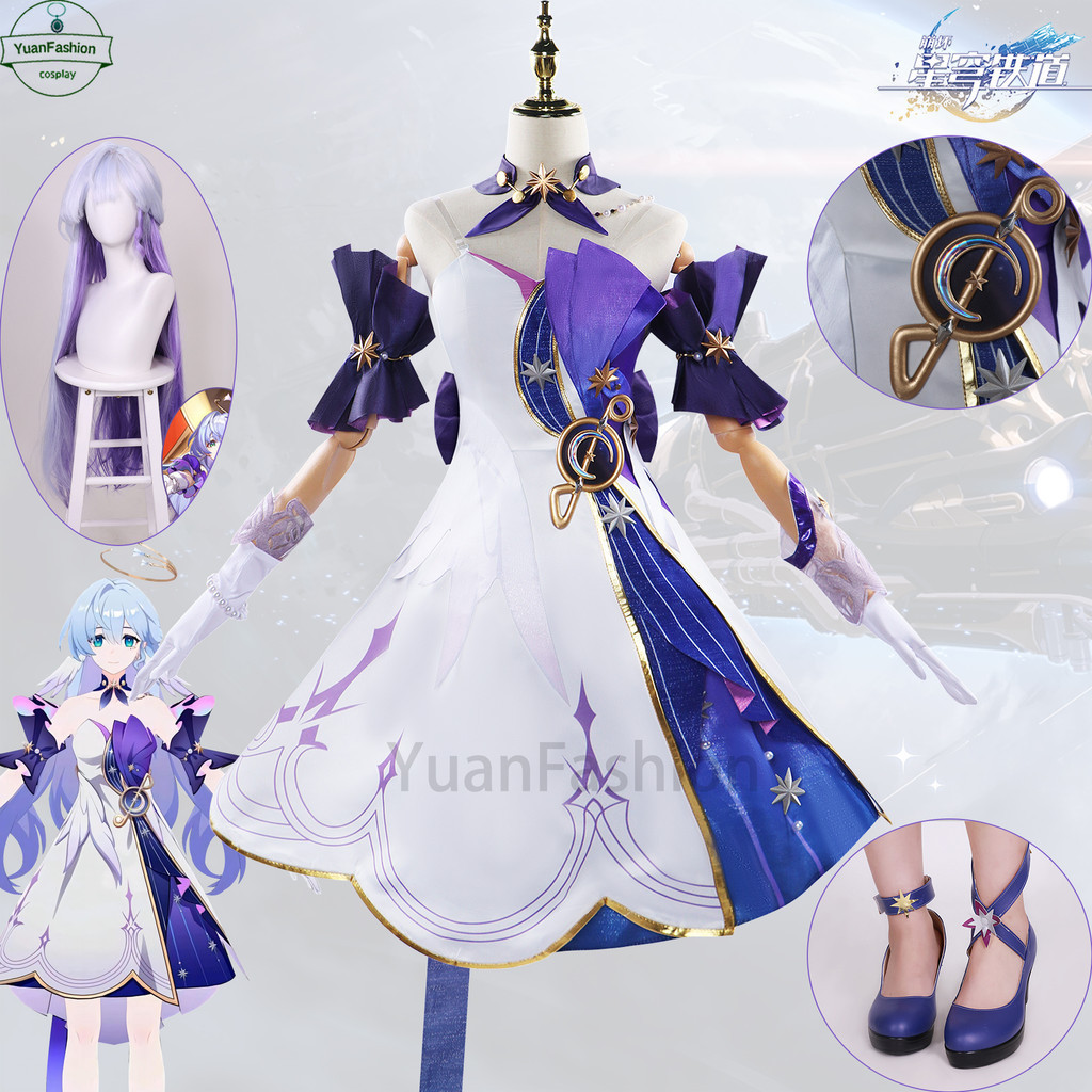 [คลังสินค้าพร้อม] Honkai Star Rail คอสเพลย์เสื้อผ้า Robin คอสเพลย์เสื้อผ้าเกมรององค์ประกอบคอสเพลย์เส