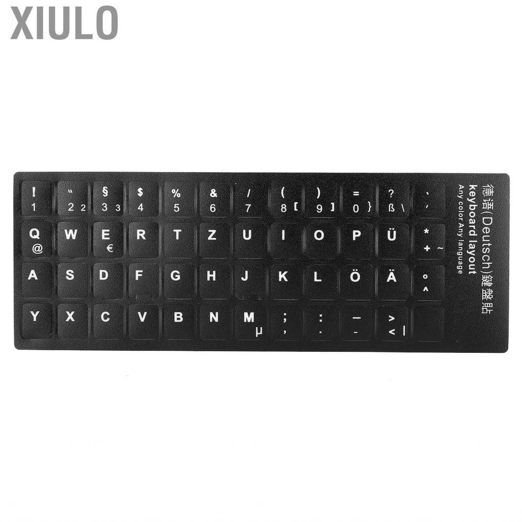 Xiulo German Keyboard Sticker PVC Keypad Sheet For PC Desktop Laptop Computer