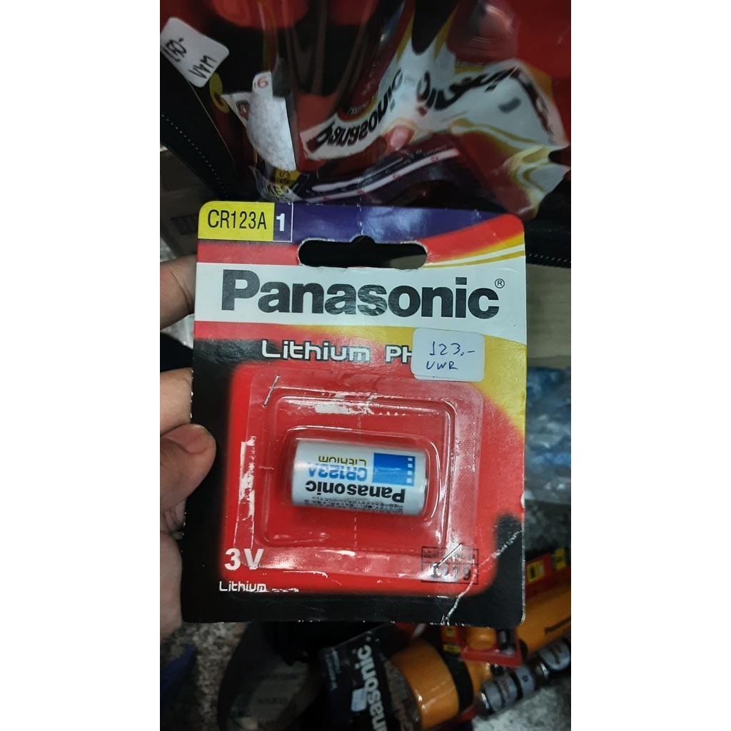 ถ่าน CR123A, CR123 Panasonic, Energizer, GP, Kodak, PKcell, Procell by Duracell (CR17345) Lithium 3V