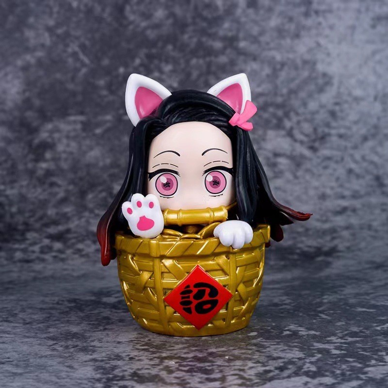 สินค้า Demon Slayer: Kamado Nezuko (Lucky Cat Edition) ฟิกเกอร์ สําหรับเก็บสะสม เป็นของขวัญ