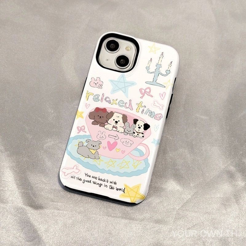 เหมาะสำหรับเคสโทรศัพท์ Apple 13 และ 11, เคสสองชั้นโปร่งใสป้องกันการตก, ลายอุ้งเท้าสุนัข, ปกป้องเต็มรูปแบบ, ใช้ได้ทั้งชายและหญิง, เคสโทรศัพท์ที่สร้างสรรค์และมีเอกลักษณ์เฉพาะตัว, น้ำ - รูปที่ 5