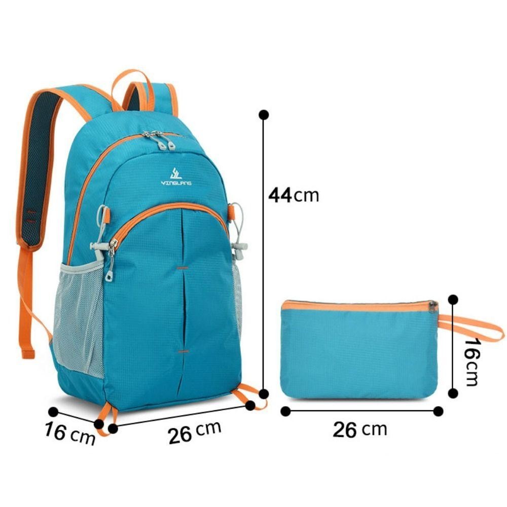 Trendyzone กระเป๋า Duffle, กระเป๋าเป้สะพายหลังพับได้ขนาดใหญ่น้ําหนักเบาพิเศษ, กระเป๋าเป้สะพายหลังปั่นจักรยานซิปกันน้ําแบบลําลองสําหรับการเดินทางกลางแจ้ง