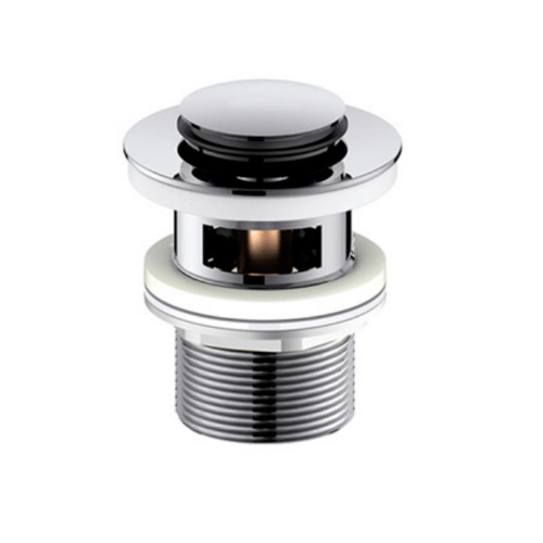 LOCAL789 Verno สะดืออ่างล้างหน้าทองเหลืองแบบกด Pop-Up หัวเล็ก ไม่มีรูน้ำล้น รุ่น XS-1901-01 ร้านอยู่