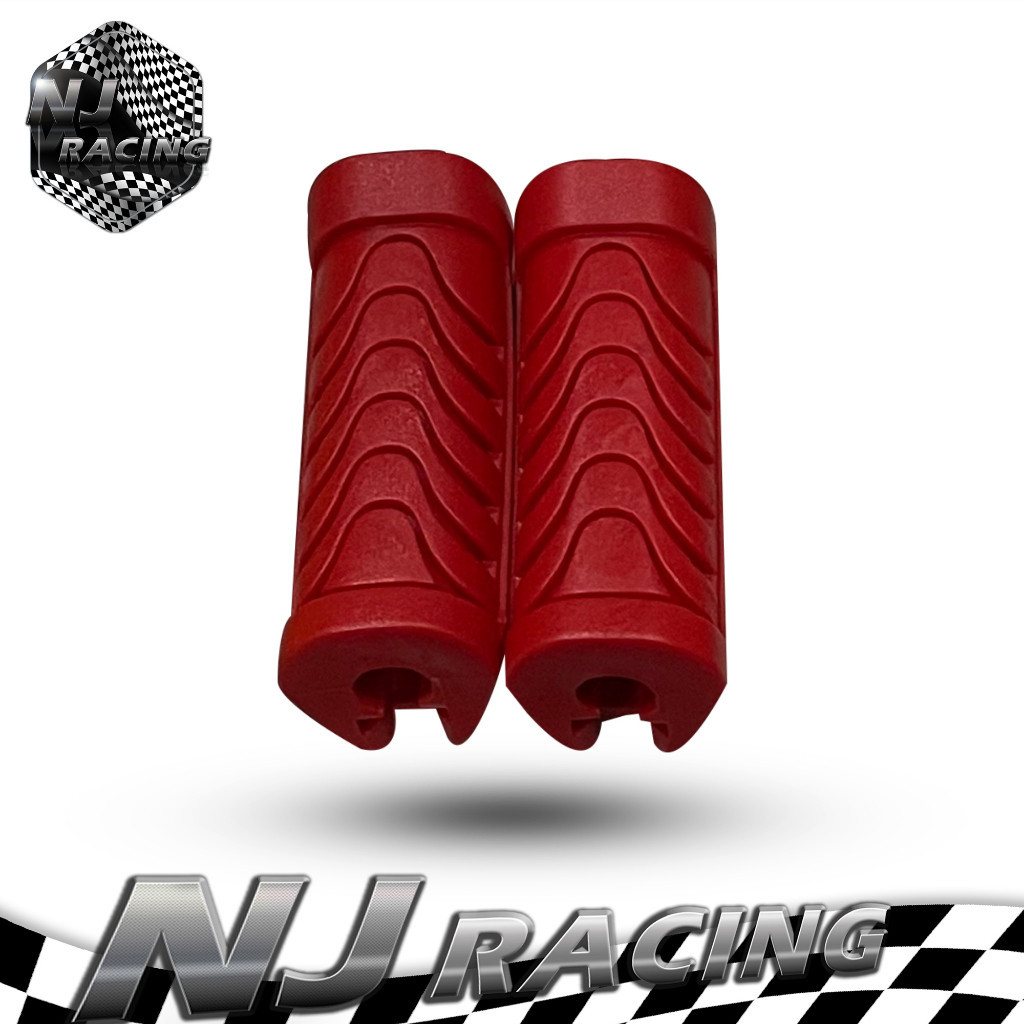 ที่พักเท้า NJ RACING PK ยางพักเท้าหน้าสี/ยางพักเท้า( ยางพักเท้าหน้า ) สำหรับ WAVE125 ,R ,S // ต่อคู่