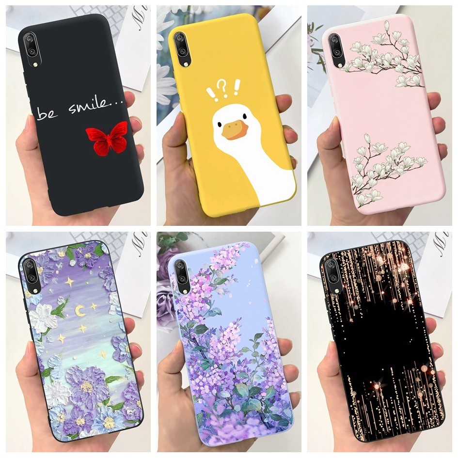 เคสโทรศัพท์มือถือ ซิลิโคนนิ่ม ลายดอกไม้ ผีเสื้อ DUB-LX2 DUB-AL20 แฟชั่น สําหรับ Huawei Y7 Pro 2019 Y7Pro 2019