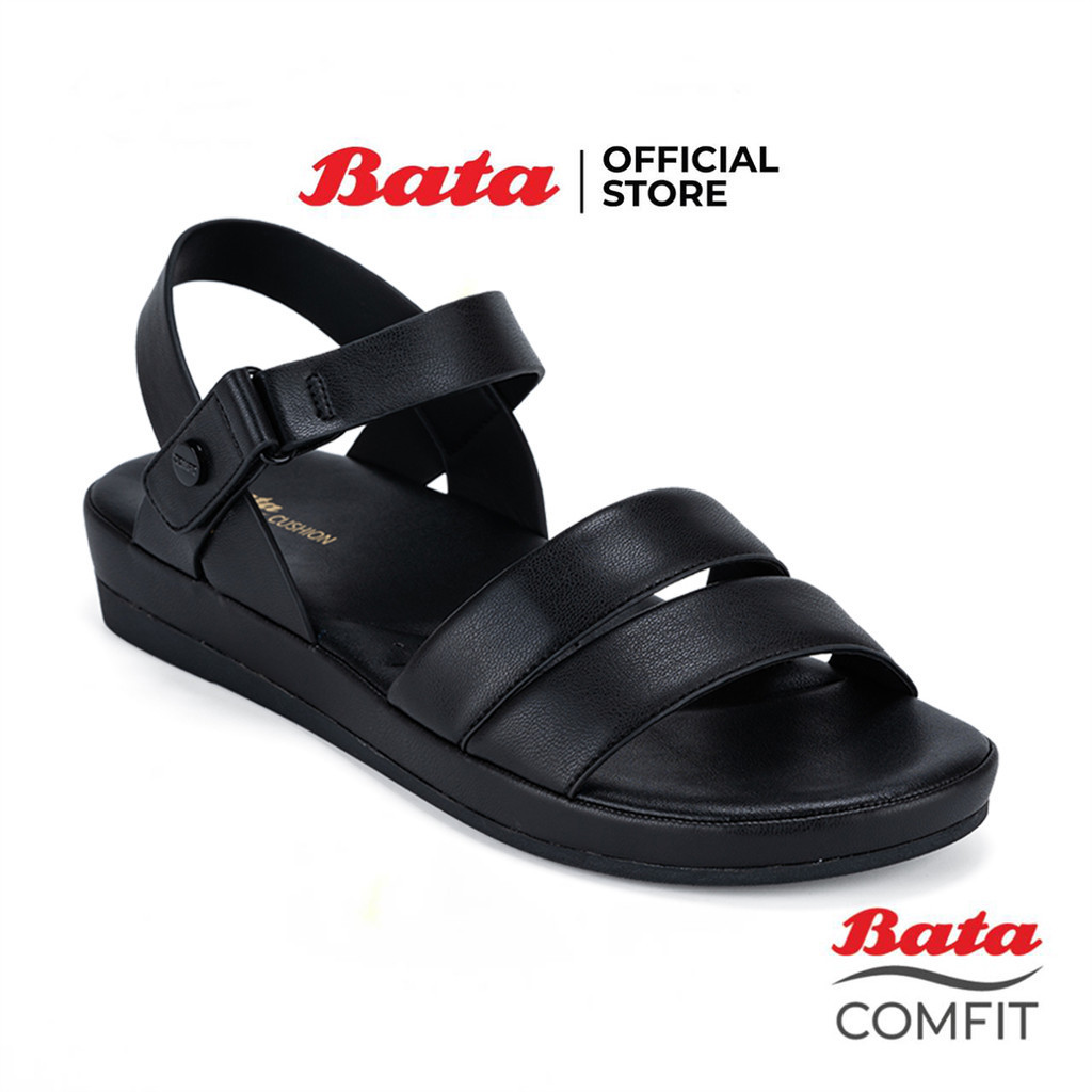 Bata บาจา รองเท้าเพื่อสุขภาพแบบรัดส้น รองรับน้ำหนักเท้า สำหรับผู้หญิง รุ่น RIDE FIT สีชมพู 6015109 สีดำ 6016109
