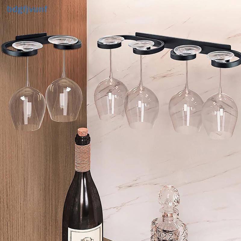 Bdgf ที่วางแก้วไวน์ติดผนังพื้นที่อลูมิเนียม ความคิดสร้างสรรค์ กุณโฑ ชั้นเก็บของบาร์ร้านอาหารครัวเรือน ต่อย-ฟรี ที่วางแก้วไวน์ ไทย