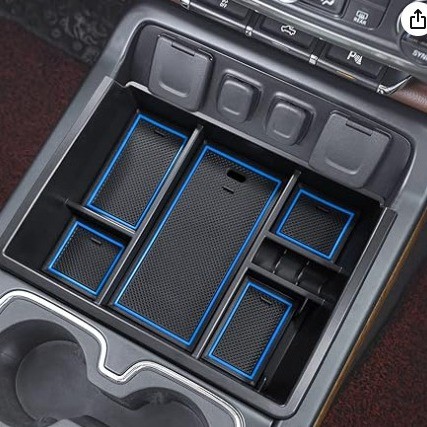 กล่องเก็บของที่วางแขน GMC ที่เข้ากันได้ Chevrolet Sierra/GMC Sierra 1500