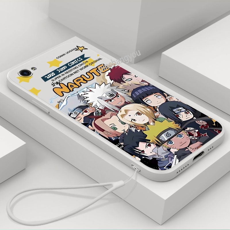 ปลอกสําหรับ OPPO F1s A59 A71 A71K A83 A37 A37m A37f A37fw A39 เคสโทรศัพท์พร้อมเชือกเส้นเล็กอะนิเมะนา