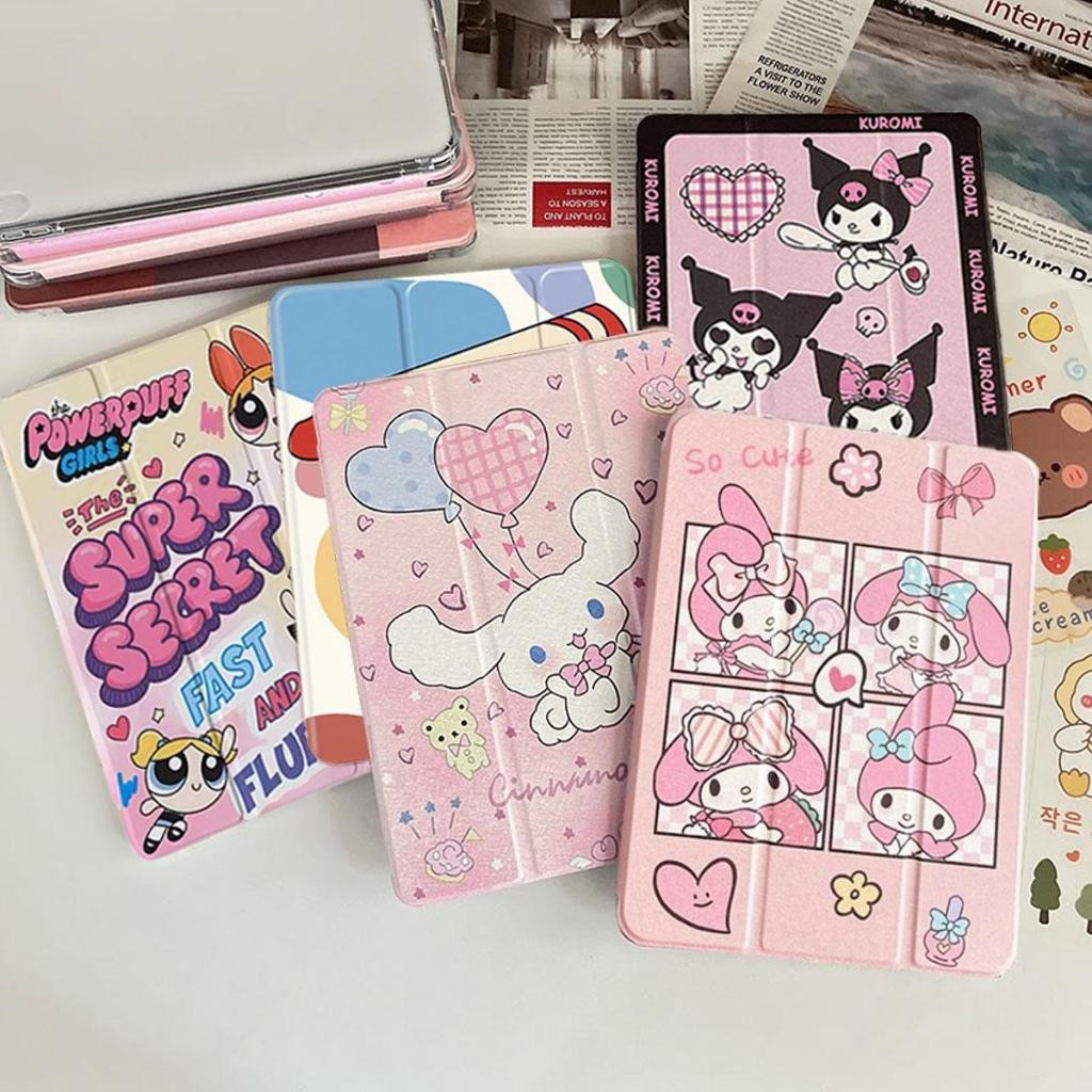 เคสไอเเพด ซิลิโคนนิ่ม/TPU For gen5 gen6 Air1Air2 9.7 gen7gen8gen9 10.2 Air3 10.5 Air4Air5 10.9 พร้อมที่ใส่ปากกา ฝาหลังใส